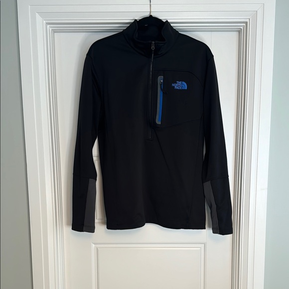 The North Face Other - Dark Charcoal Gray Lightweight Athletic Jacket with High Collar and Zipper